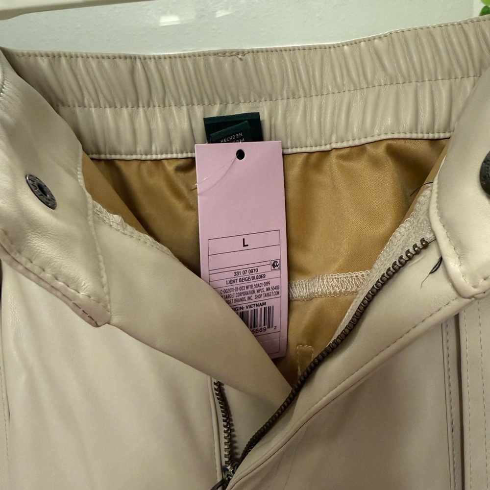 Elegant Cream Straight Leg Pants